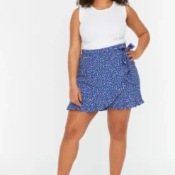 Trendyol Vrouwen Mini Normale Taille Skort Plus Size Shorts & Bermudas -Pantalonix Verkoopwinkel 807x1200 23