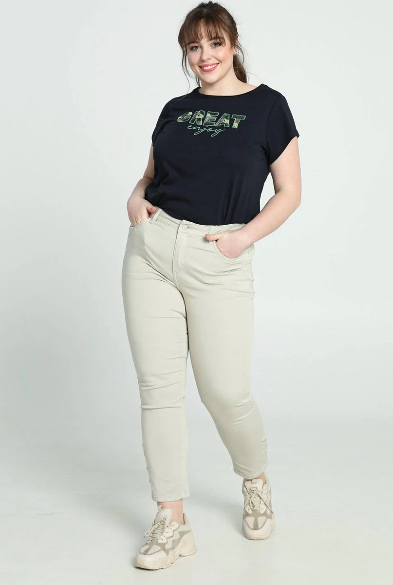 Paprika Slim 7/8-jeans 'Louise' Met 5 Zakken En Drukknoopdetail Louise 16 Paprika Slim 7/8-jeans 'Louise' Met 5 Zakken En Drukknoopdetail Louise - Afbeelding 14