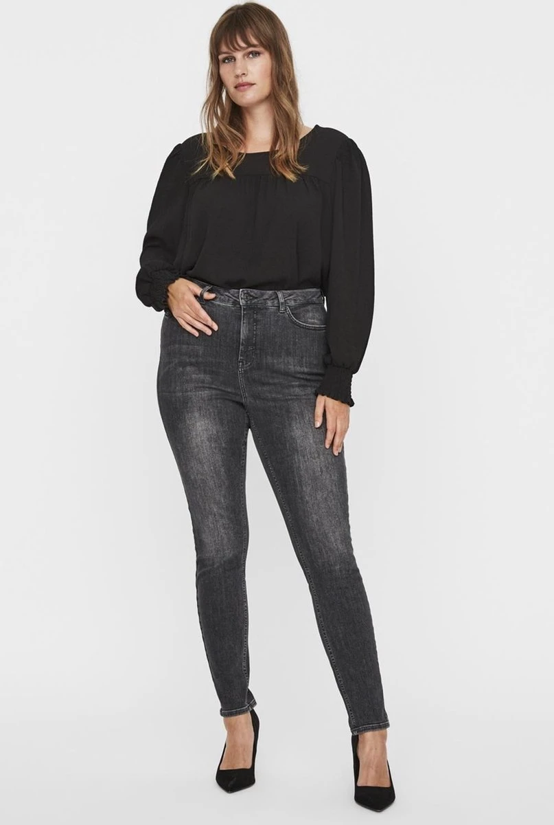 VERO MODA VMLORA HW SS BL WASH JEANS- K CUR NOOS Dames Jeans - Maat 50 15 VERO MODA VMLORA HW SS BL WASH JEANS- K CUR NOOS Dames Jeans - Maat 50 - Afbeelding 13