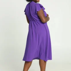 Paprika Lange, Effen Wikkeljurk In Crêpe -Pantalonix Verkoopwinkel 807x1200 5