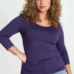 Paprika Effen T-shirt In Viscose