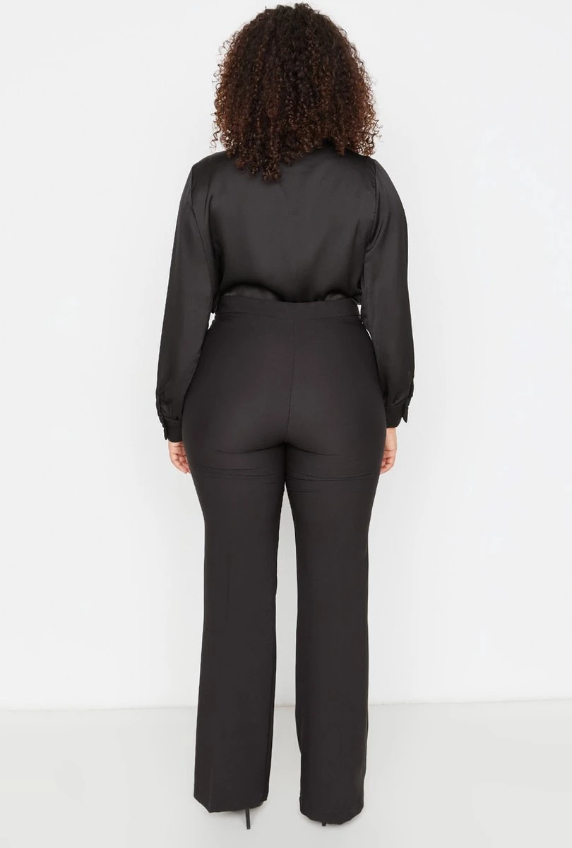 Trendyol Vrouwen Hoge Taille Mager Grote Maten Broek 5 Trendyol Vrouwen Hoge Taille Mager Grote Maten Broek - Afbeelding 3