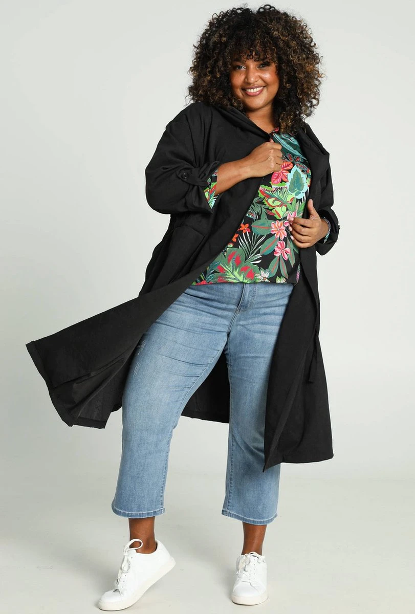 Paprika Lange, Lichte Trenchcoat Met Kap En Knopen 11 Paprika Lange, Lichte Trenchcoat Met Kap En Knopen - Afbeelding 9