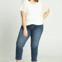 Paprika Effen T-shirt In Visnet -Pantalonix Verkoopwinkel 812x1200 7