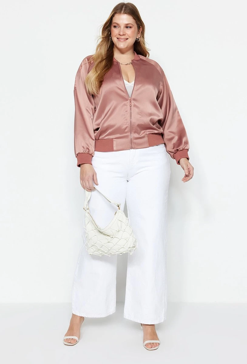 Trendyol Vrouwen Standaard Mouw Bomberjacks Grote Maten Jas 7 Trendyol Vrouwen Standaard Mouw Bomberjacks Grote Maten Jas - Afbeelding 5