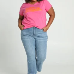 Paprika Effen T-shirt Met Opschrift 'Vintage' -Pantalonix Verkoopwinkel 814x1200 19