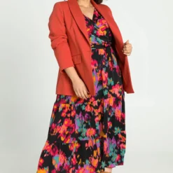 Paprika Robe Longue MC Cache Coeur Print -Pantalonix Verkoopwinkel 814x1200 8