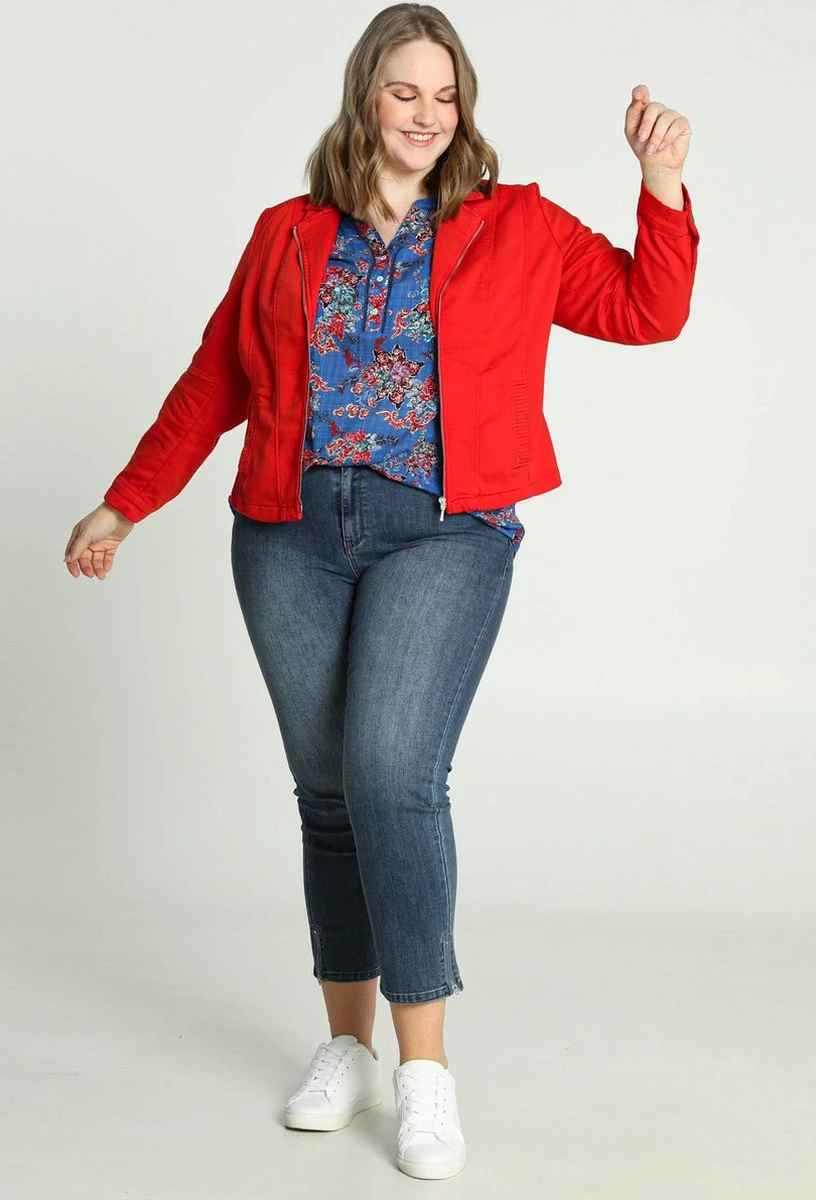 Paprika Korte, Effen Perfecto Met Rits 7 Paprika Korte, Effen Perfecto Met Rits - Afbeelding 5