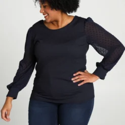 Paprika TS Ml Manches Plumetis Corps Maille