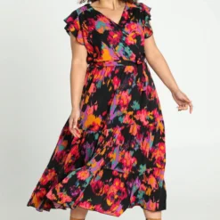 Paprika Robe Longue MC Cache Coeur Print -Pantalonix Verkoopwinkel 818x1200 9