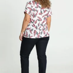 Paprika Gekreukt T-shirt Met Print En Strass -Pantalonix Verkoopwinkel 819x1200 5