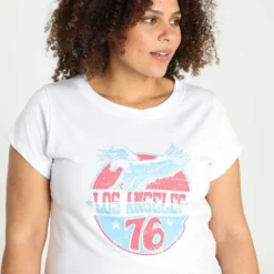 Paprika T-shirt Met 'Los Angeles' Print -Pantalonix Verkoopwinkel 827x1200 2