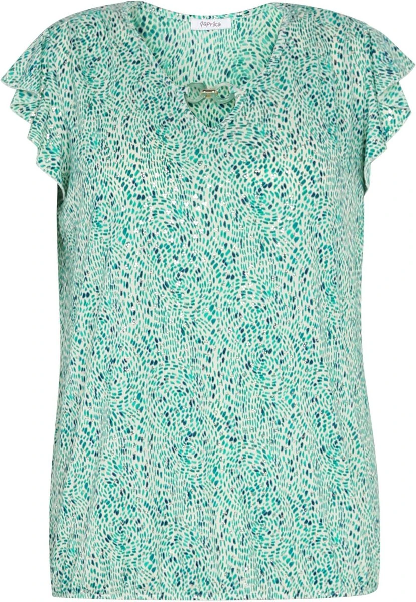 Paprika T-shirt Met Folieprint En Ring 3 Paprika T-shirt Met Folieprint En Ring