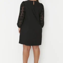 Trendyol Vrouwen Ballon Mouw Ronde Hals A-lijn Plus Size Jurk 16 Trendyol Vrouwen Ballon Mouw Ronde Hals A-lijn Plus Size Jurk -Pantalonix Verkoopwinkel 829x1200