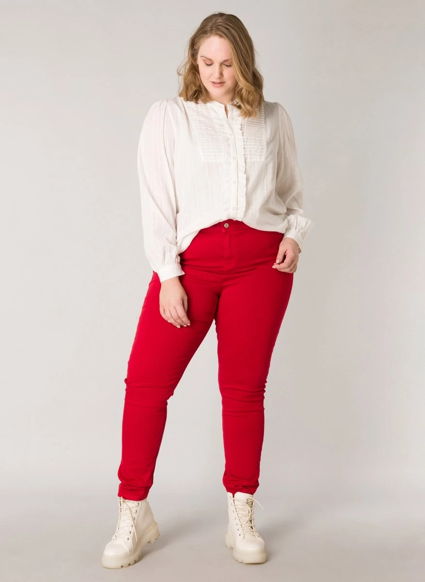 YESTA Hanna Bottoms - Hot Red - Maat 1(48) 9 YESTA Hanna Bottoms - Hot Red - Maat 1(48) - Afbeelding 7