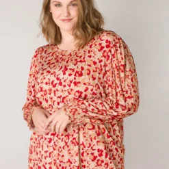 YESTA Heidi Tops - Light Camel/Multi Co - Maat 4(54/56)