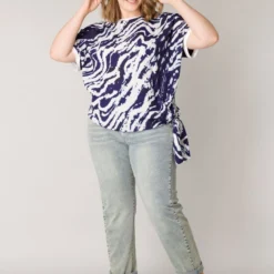 YESTA Hirasu Essential Tops - Deep Blue/Multi-Colo - Maat 3(52) -Pantalonix Verkoopwinkel 876x1200 24