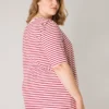 YESTA Hannalore Tops - Hot Red/Ecru - Maat X-0(44) -Pantalonix Verkoopwinkel 876x1200 55