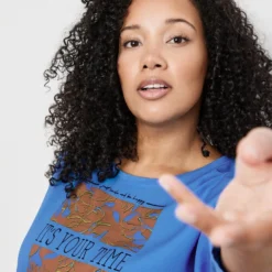 SAMOON Dames Shirt Met 3/4-mouwen Blue Bonnet Gemustert-52 11 SAMOON Dames Shirt Met 3/4-mouwen Blue Bonnet Gemustert-52 -Pantalonix Verkoopwinkel 892x1200 1