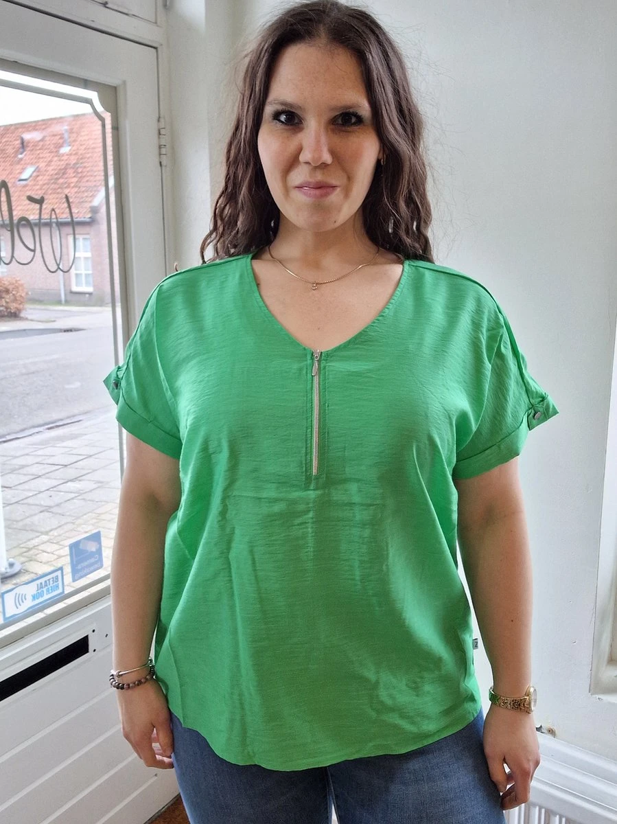 Zhenzi Kyleigh Top Groen XL 54/56 3 Zhenzi Kyleigh Top Groen XL 54/56