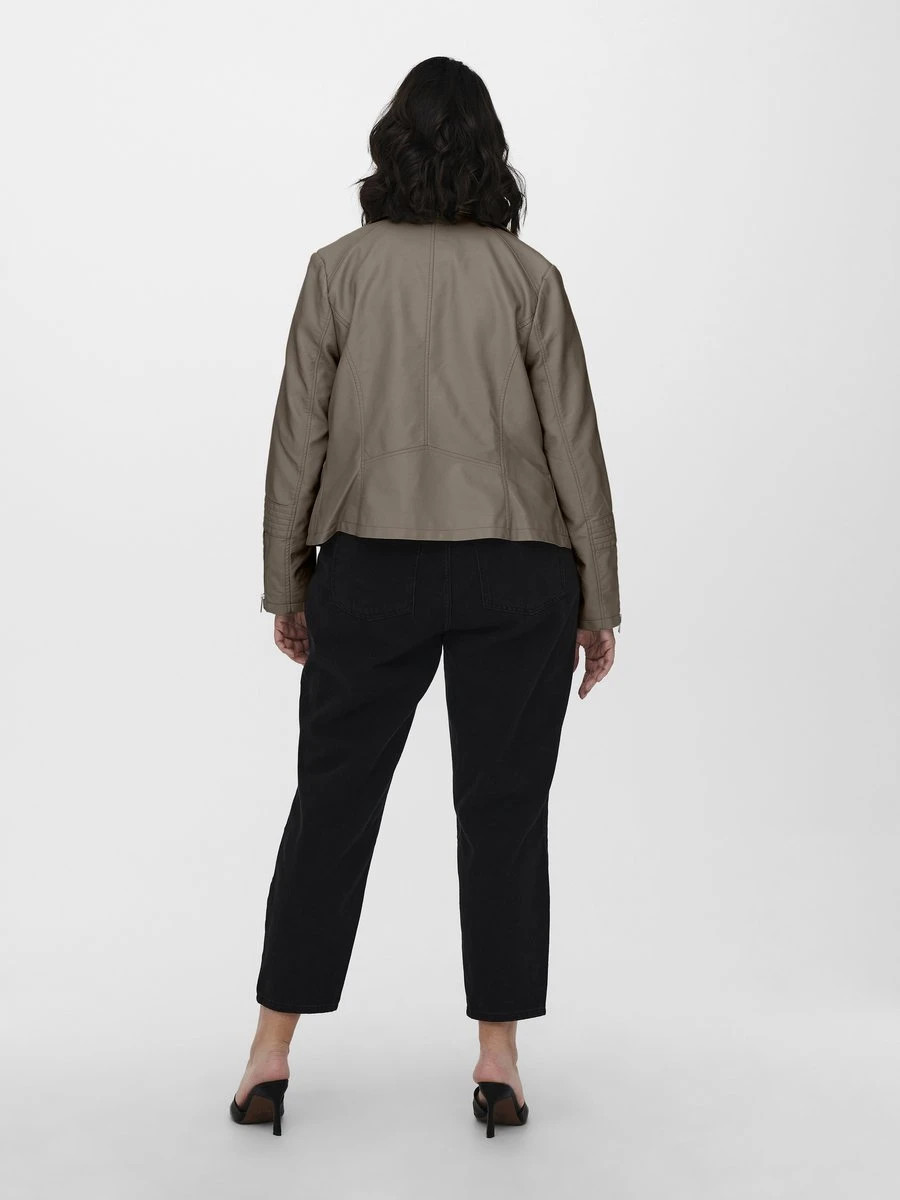 ONLY CARMAKOMA CAREMMY FAUX LEATHER BIKER ESS Dames Jas - Maat 48 6 ONLY CARMAKOMA CAREMMY FAUX LEATHER BIKER ESS Dames Jas - Maat 48 - Afbeelding 4