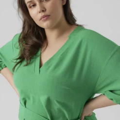 VERO MODA VMPYE 3/4 ABK DRESS WVN BTQ GA CUR Dames Jurk - Maat 52 -Pantalonix Verkoopwinkel 900x1200 3