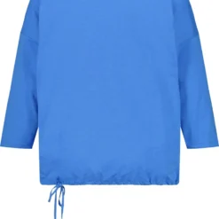 SAMOON Dames Shirt Met 3/4-mouwen Blue Bonnet Gemustert-52 13 SAMOON Dames Shirt Met 3/4-mouwen Blue Bonnet Gemustert-52 -Pantalonix Verkoopwinkel 902x1200 4