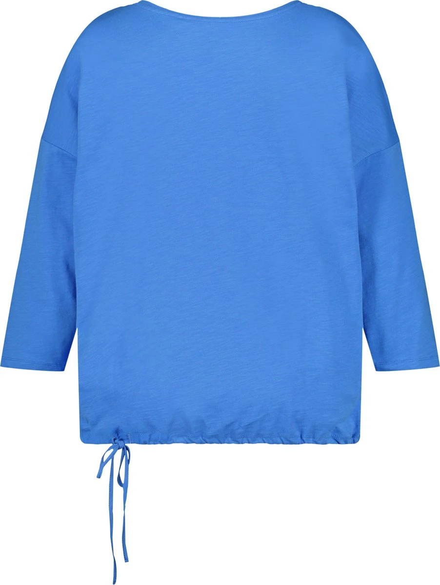 SAMOON Dames Shirt Met 3/4-mouwen Blue Bonnet Gemustert-42 8 SAMOON Dames Shirt Met 3/4-mouwen Blue Bonnet Gemustert-42 - Afbeelding 6