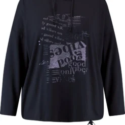 SAMOON Dames Hoodie Navy Gemustert-56 -Pantalonix Verkoopwinkel 919x1200 1