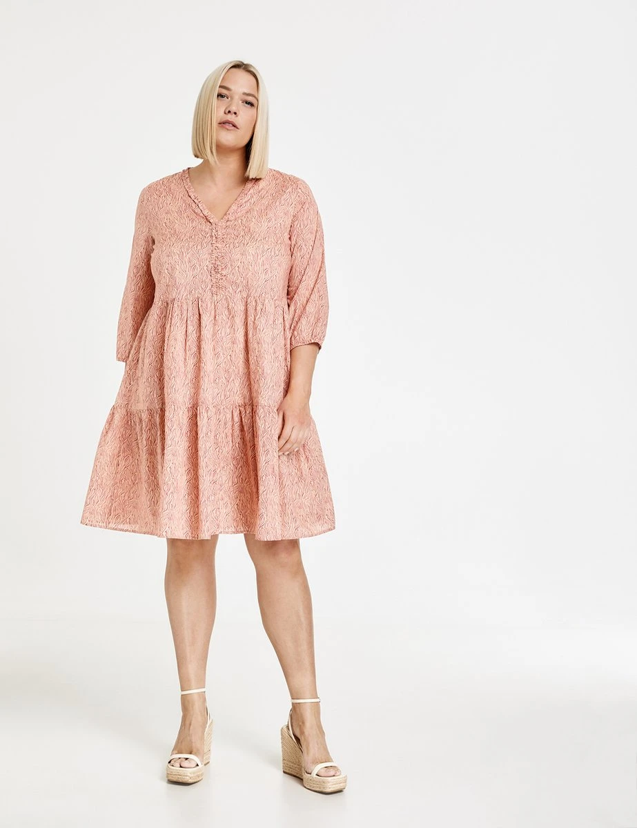 SAMOON Dames Zomerjurk Mellow Buff Gemustert-42 6 SAMOON Dames Zomerjurk Mellow Buff Gemustert-42 - Afbeelding 4