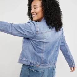 SAMOON Dames Denim Jack Blue Denim-46 -Pantalonix Verkoopwinkel 923x1200 133