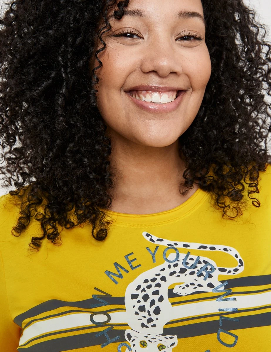 SAMOON Dames T-shirt Light Sun Gemustert-56 6 SAMOON Dames T-shirt Light Sun Gemustert-56 - Afbeelding 4