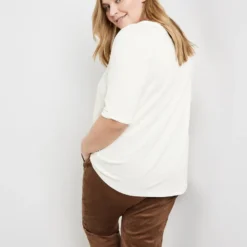 SAMOON Dames T-shirt Offwhite Gemustert-52 11 SAMOON Dames T-shirt Offwhite Gemustert-52 -Pantalonix Verkoopwinkel 923x1200 19