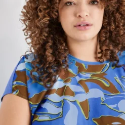 SAMOON Dames Shirt Blue Bonnet Gemustert-48 10 SAMOON Dames Shirt Blue Bonnet Gemustert-48 -Pantalonix Verkoopwinkel 923x1200 191