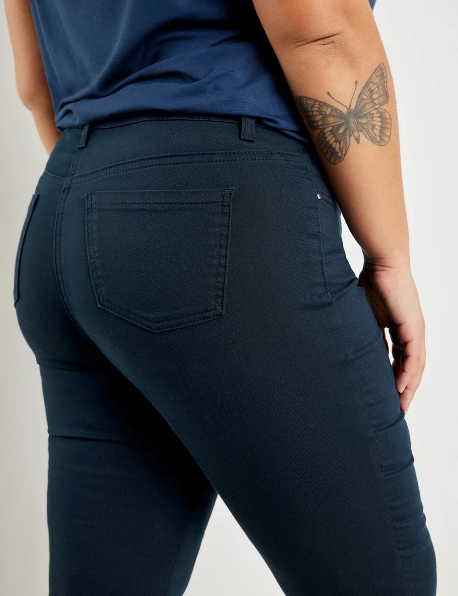 SAMOON Dames Stretchbroek Betty Navy-50 11 SAMOON Dames Stretchbroek Betty Navy-50 - Afbeelding 9