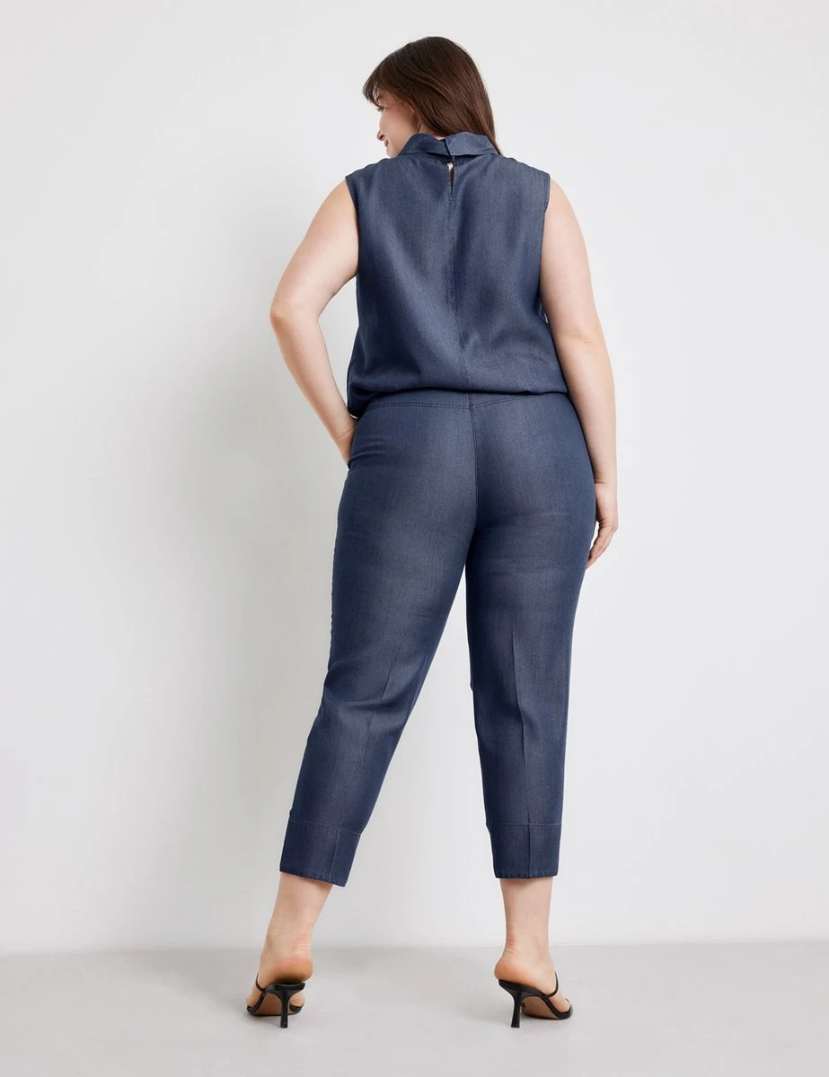 SAMOON Dames 7/8-broek Greta Dark Blue Denim-50 6 SAMOON Dames 7/8-broek Greta Dark Blue Denim-50 - Afbeelding 4