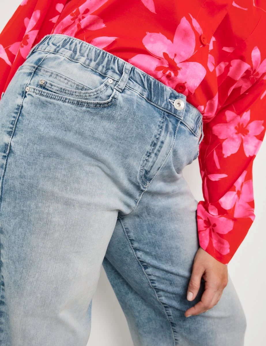 SAMOON Dames 3/4-jeans Lotta Bleached Blue Denim-46 7 SAMOON Dames 3/4-jeans Lotta Bleached Blue Denim-46 - Afbeelding 5