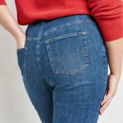 SAMOON Dames 5-pocket-jeans Sandy Dark Blue Denim-42 -Pantalonix Verkoopwinkel 923x1200 279