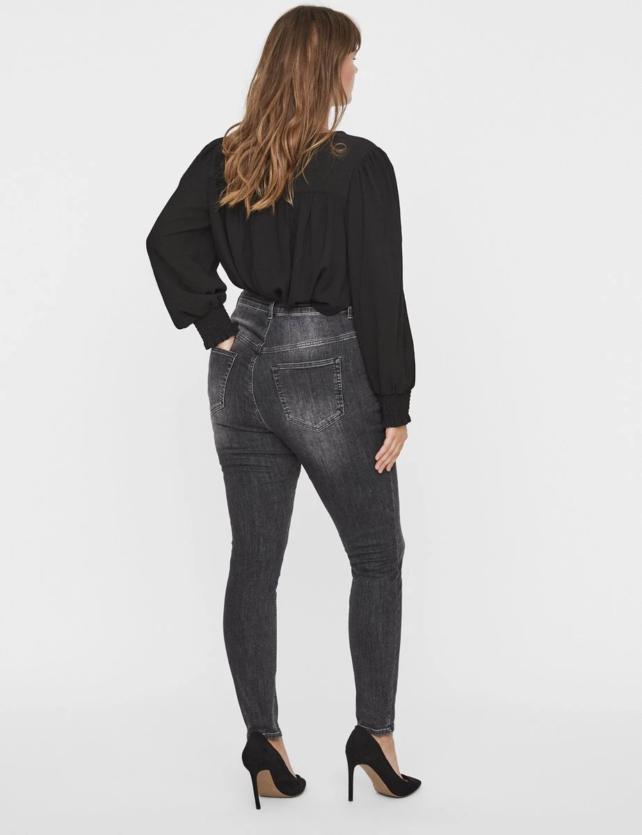 VERO MODA VMLORA HW SS BL WASH JEANS- K CUR NOOS Dames Jeans - Maat 42 6 VERO MODA VMLORA HW SS BL WASH JEANS- K CUR NOOS Dames Jeans - Maat 42 - Afbeelding 4