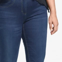 SAMOON Dames 5-pocket Jeans In 7/8 Lengte Betty Jeans Dunkelblau Denim-48 17 SAMOON Dames 5-pocket Jeans In 7/8 Lengte Betty Jeans Dunkelblau Denim-48 -Pantalonix Verkoopwinkel 923x1200 344