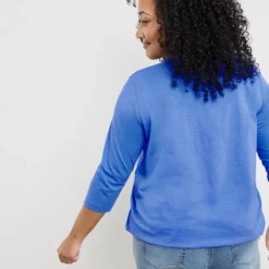 SAMOON Dames Shirt Met 3/4-mouwen Blue Bonnet Gemustert-56 11 SAMOON Dames Shirt Met 3/4-mouwen Blue Bonnet Gemustert-56 -Pantalonix Verkoopwinkel 923x1200 43