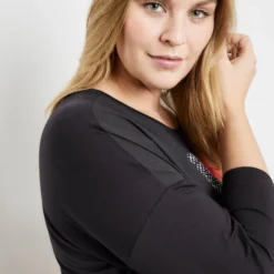 SAMOON Dames Shirt Navy Gemustert-50 10 SAMOON Dames Shirt Navy Gemustert-50 -Pantalonix Verkoopwinkel 923x1200 64