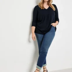 SAMOON Dames Shirt Met 3/4-mouwen Navy-44 10 SAMOON Dames Shirt Met 3/4-mouwen Navy-44 -Pantalonix Verkoopwinkel 923x1200 86