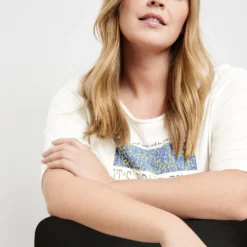 SAMOON Dames T-shirt Offwhite Gemustert-44 12 SAMOON Dames T-shirt Offwhite Gemustert-44 -Pantalonix Verkoopwinkel 923x1200 88