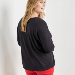 SAMOON Dames Shirt Navy Gemustert-48 12 SAMOON Dames Shirt Navy Gemustert-48 -Pantalonix Verkoopwinkel 923x1200 97