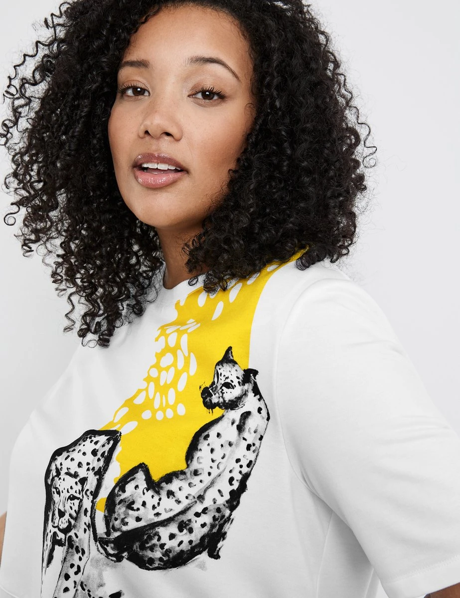 SAMOON Dames Shirt White Gemustert.-48 3 SAMOON Dames Shirt White Gemustert.-48