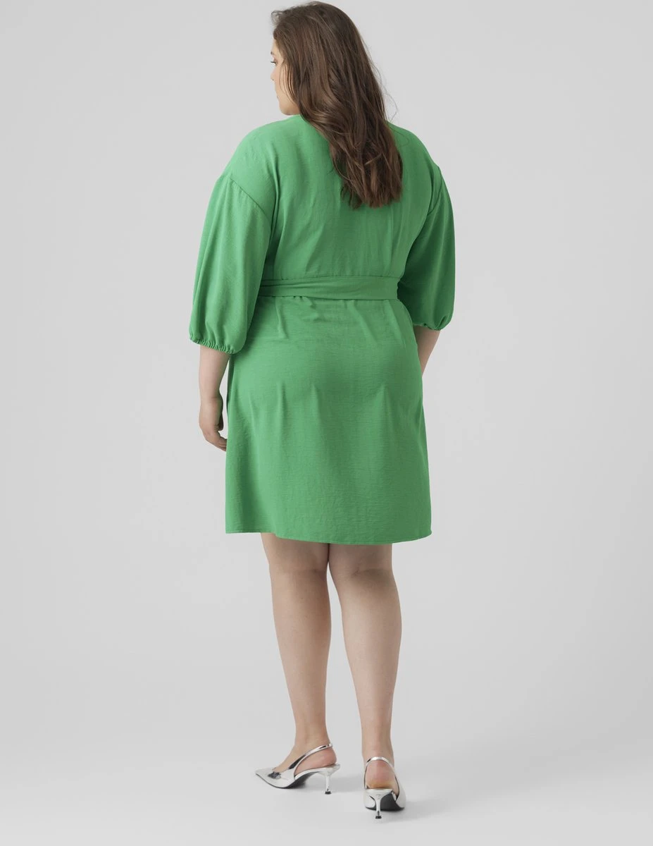 VERO MODA VMPYE 3/4 ABK DRESS WVN BTQ GA CUR Dames Jurk - Maat 50 5 VERO MODA VMPYE 3/4 ABK DRESS WVN BTQ GA CUR Dames Jurk - Maat 50 - Afbeelding 3