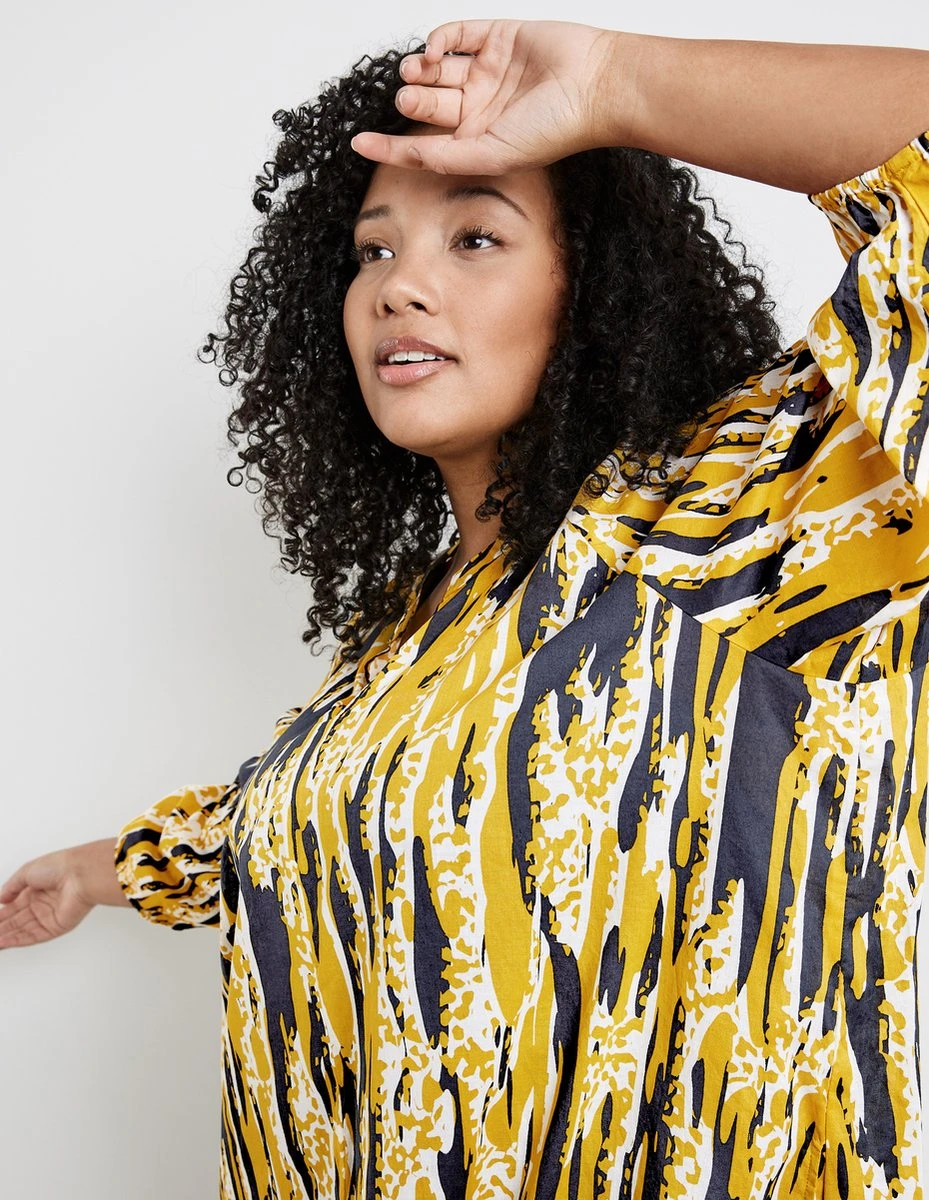 SAMOON Dames Tuniekjurk African Sun Gemustert-54 7 SAMOON Dames Tuniekjurk African Sun Gemustert-54 - Afbeelding 5