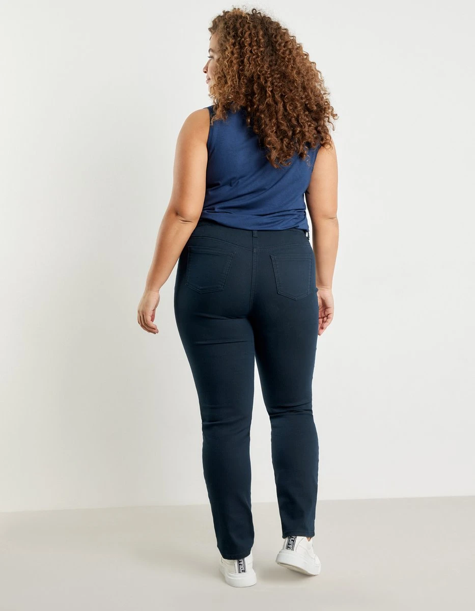 SAMOON Dames Stretchbroek Betty Navy-50 10 SAMOON Dames Stretchbroek Betty Navy-50 - Afbeelding 8