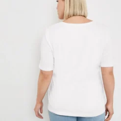 SAMOON Dames T-shirt White Gemustert.-50 9 SAMOON Dames T-shirt White Gemustert.-50 -Pantalonix Verkoopwinkel 935x1200 1